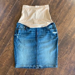 A Pea in The Pod Maternity Denim Skirt